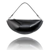 Leather Handbag Olivia Black Handmade - Snøluv