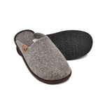 Nursi wool felt slippers in felted sheep's wool, open back, cut for a higher instep, view 3 of 5