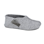 Tohkri wool felt slippers in grey, closed toe and heel, rubber sole that does not mark floors, view 1 of 6