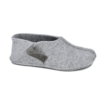 Tohkri wool felt slippers in grey, closed toe and heel, rubber sole that does not mark floors, view 1 of 6