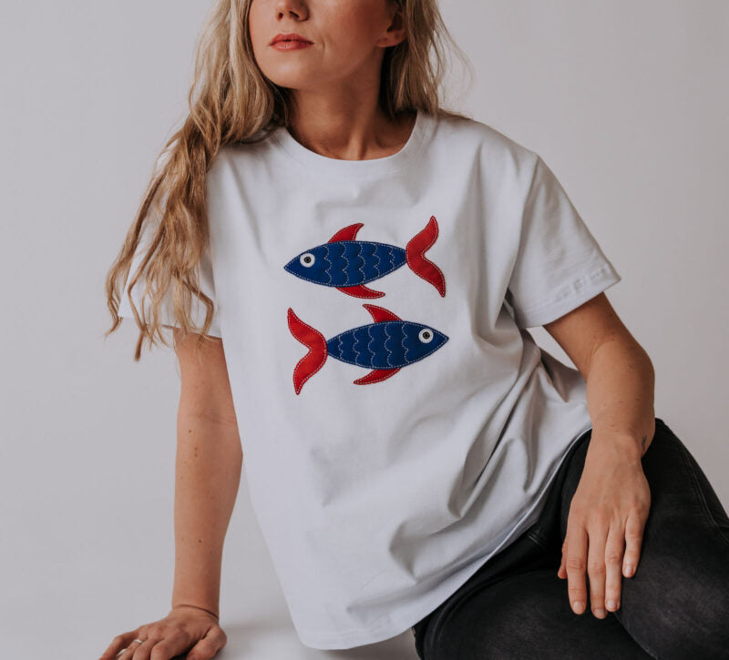 Women Cotton T-Shirt - Pisces - Snøluv