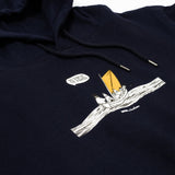 Moomin Unisex Hoodie, Premium Navy Moominpappa Sweatshirt - Snøluv