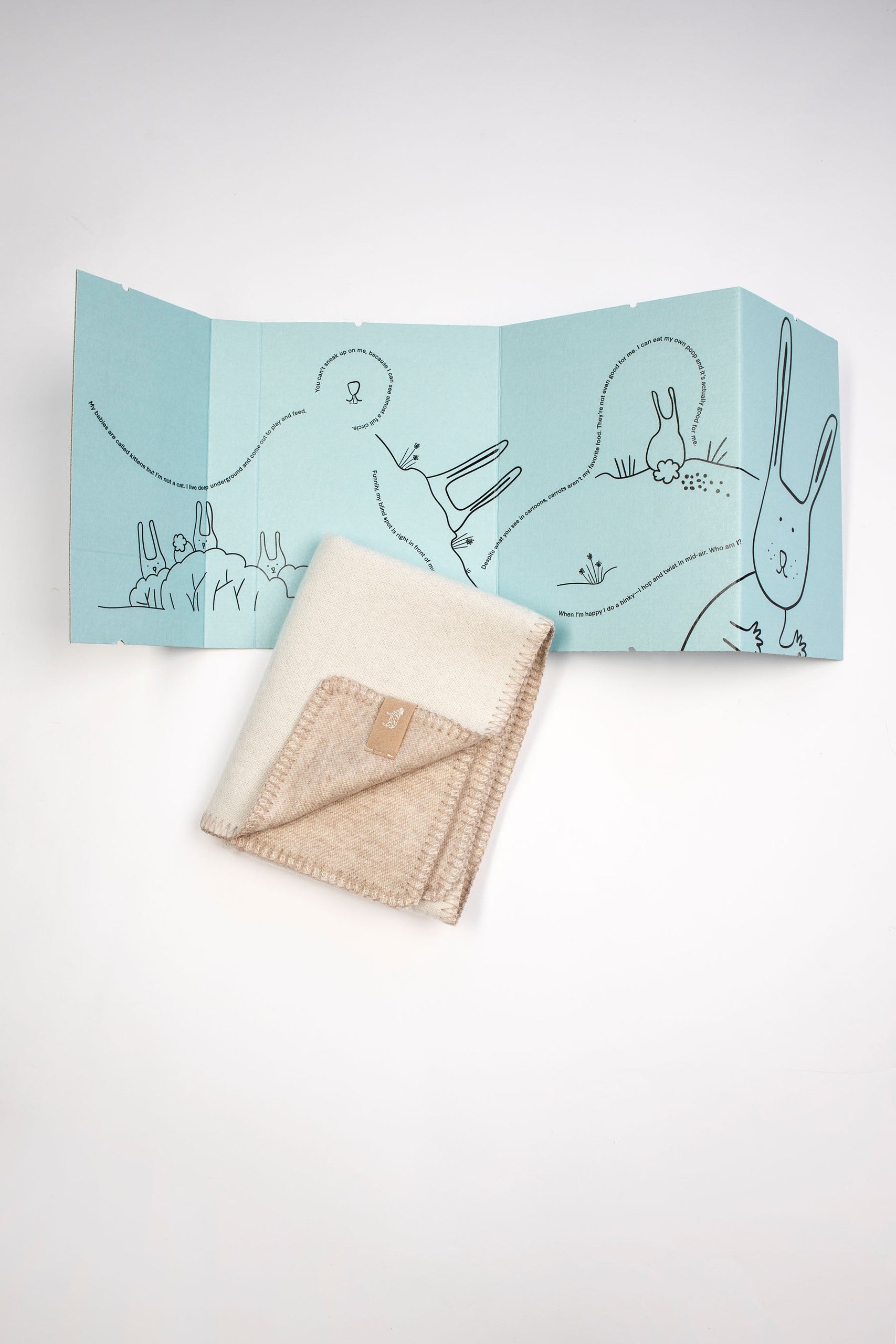 Merino baby blanket - Rabbit