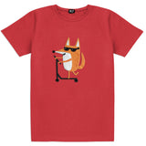 Men Cotton T-Shirt - Scootering Fox - Snøluv