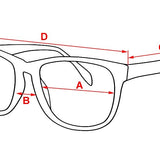 Hexagonal Sunglasses, Gold and White, image 3 of 4