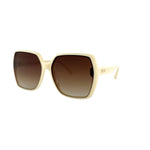 Oversized Square Sunglasses, Cream Acetate, image 2 of 5
