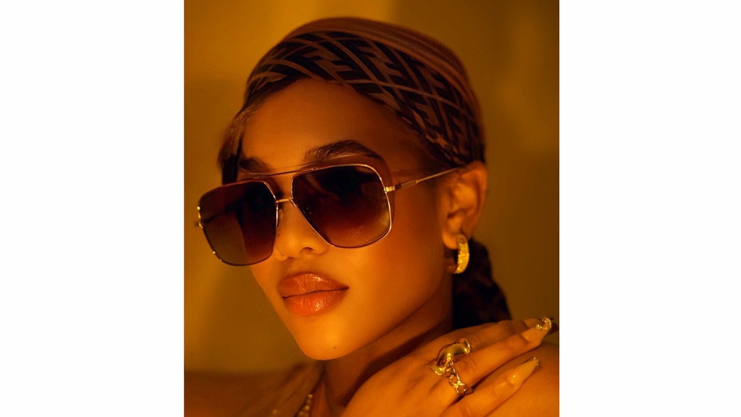 Navigator Sunglasses, Champagne Metal, image 5 of 5