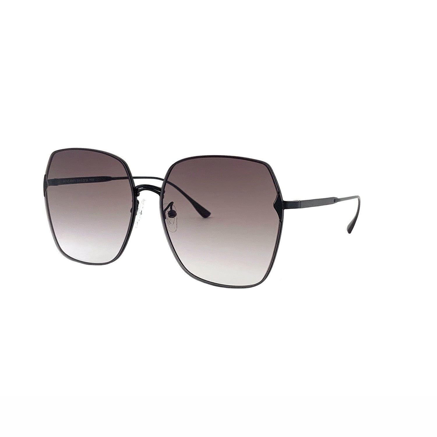 Octagonal Sunglasses, Black Metal, image 2 of 4