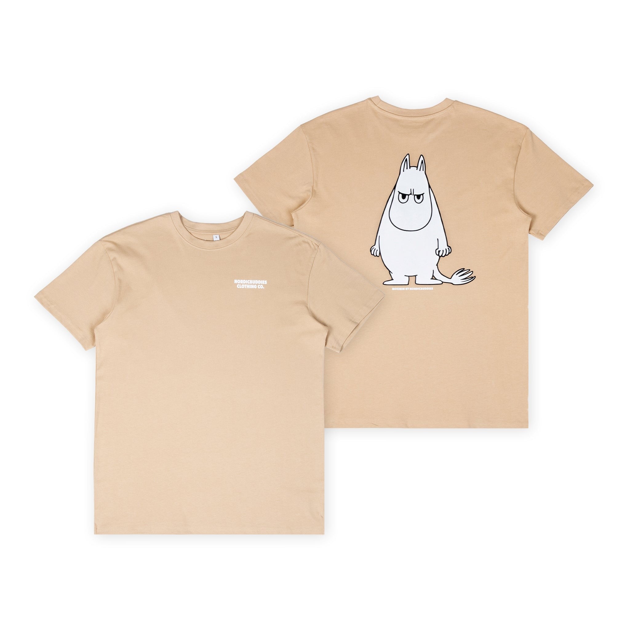 Organic Cotton T-Shirt Beige Unisex - Temper - Snøluv
