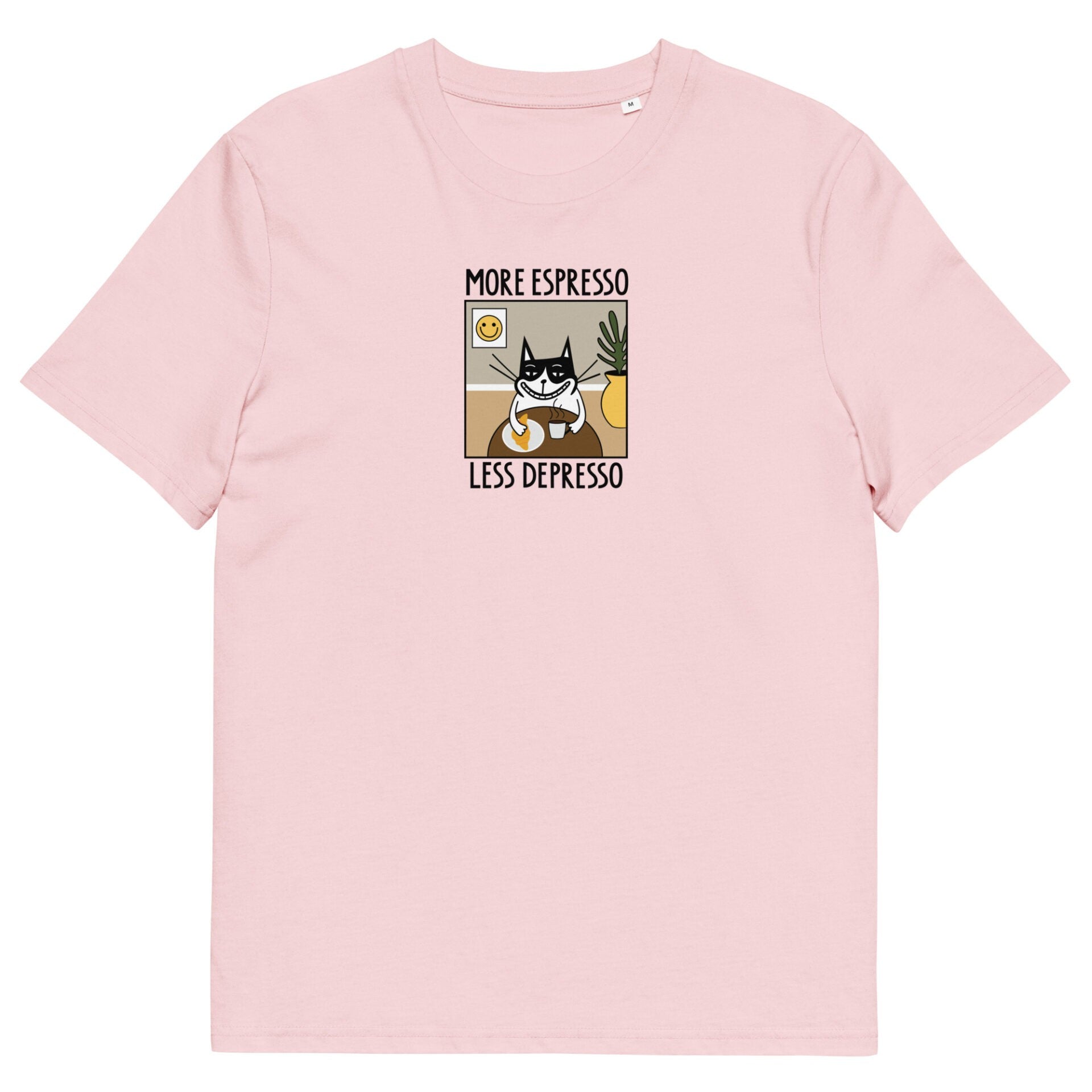 Organic Cotton Unisex T-Shirt - More Espresso Less Depresso - Snøluv