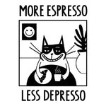 Organic Cotton Unisex T-Shirt - More Espresso Less Depresso - Snøluv