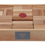 Wooden Blocks in a Box – Natural, 63 pieces