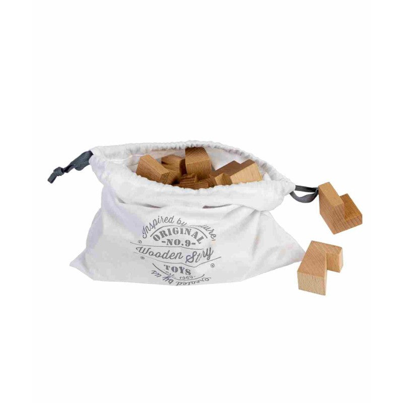 Wooden Tower Puzzle - Natural